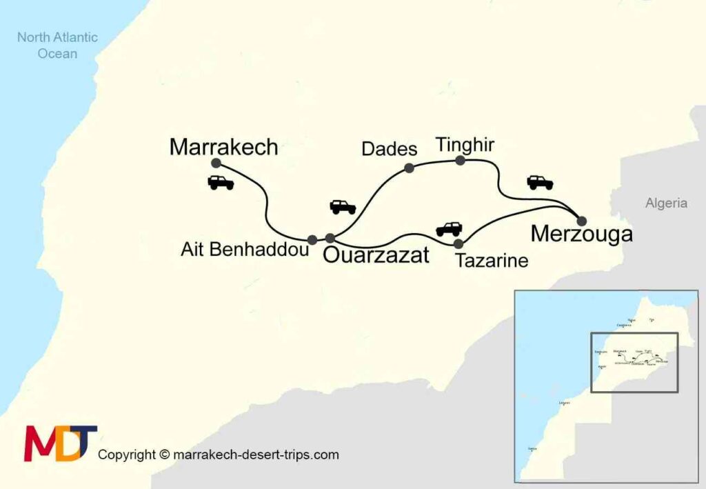 how to plan a Sahara desert tour in Merzouga
