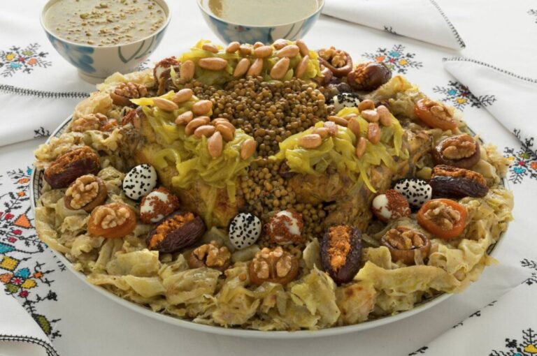 Rfissa – Moroccan Lentils and Chicken with Trid