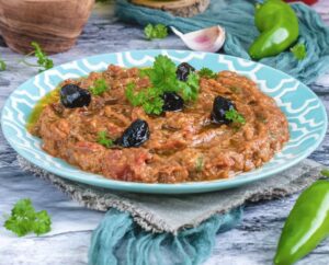 Zaalouk – Moroccan Eggplant and Tomato Salad