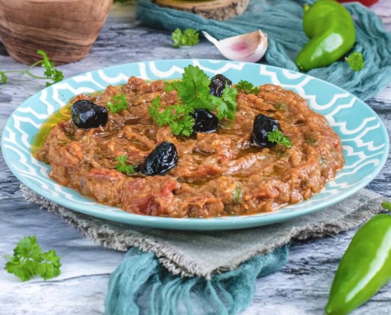 Zaalouk – Moroccan Eggplant and Tomato Salad