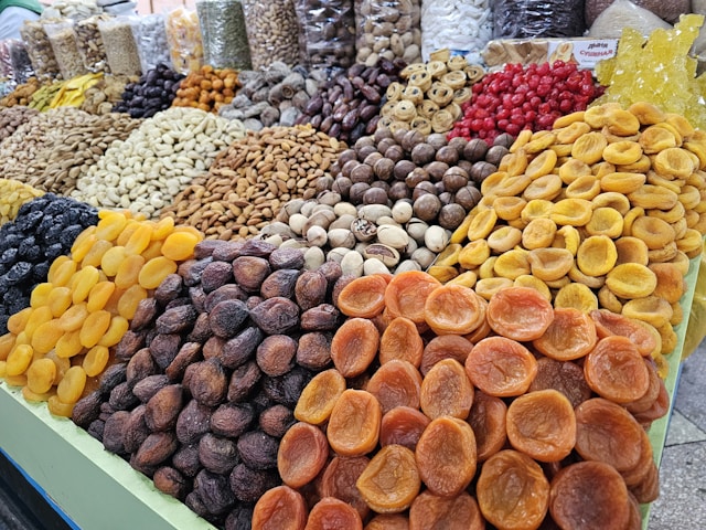 A Colorful World of Dried Fruits and Nuts in Moroccan Markets